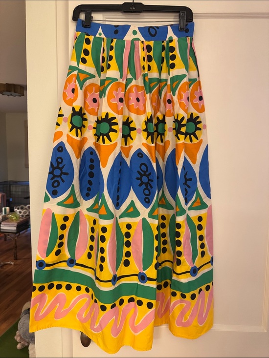 Zara Dresses & Skirts - Zara Colorful Printed Midi Skirt